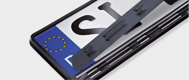 Nummernschildverst�rker mit Steckleiste