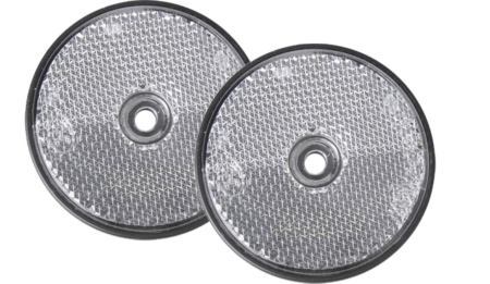 Reflektor rund weiß zum Schrauben Reflektor rund weiß zum Schrauben