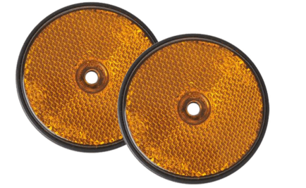 Reflektor rund orange zum Schrauben Reflektor rund orange zum Schrauben