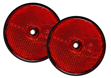 Reflektor rund orange zum Schrauben Reflektor rund orange zum Schrauben