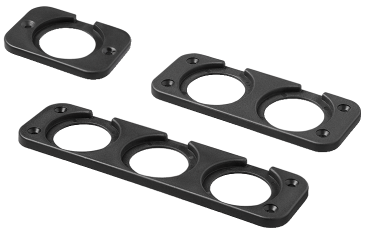 Einbau-Rahmen f�r Einbau 12 VOlt und USB Steckdosen, Volt und Ampere Metern 