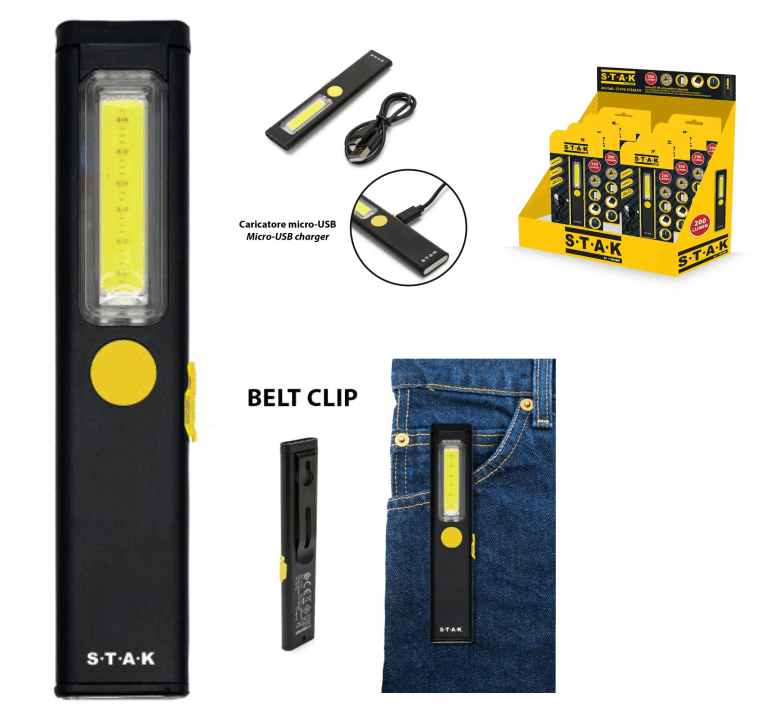 LED Arbeitsleuchte 3 Watt, wiederaufladbar