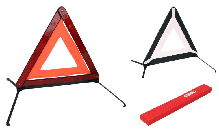 Warndreieck mit E-Pr�fzeichen