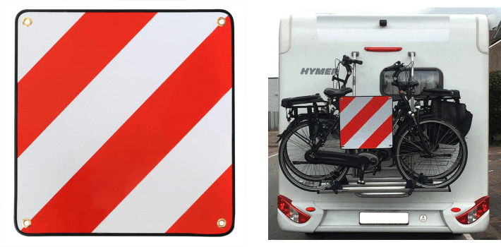 Alu-Warntafel Reisemobil f�r Spanien